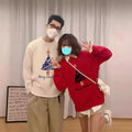 Soft Glutinous Base Ride Christmas Sweater