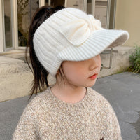 Children's Hat Empty Top Knitted Baseball Cap