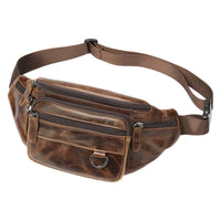 High-end Full-grain Leather Chest Bag