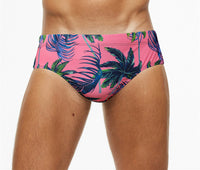 Men's Swimming Briefs With Printed Stitching To Prevent Embarrassment