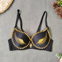 Angel Wings Beaded Breastwear Short Women