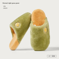 Plush Cotton Slippers For Women In Autumn And Winter