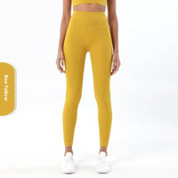 Yoga Women's No Embarrassment Line Skin-friendly Nude Feel Fitness Pocket High Top Sports Leggings