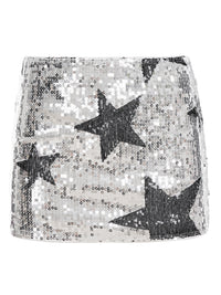 European And American-style Sexy Sparkly Pentagram Mini Skirt