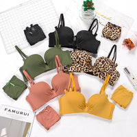Gathered bra set