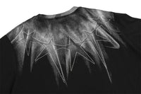 Men's High Street Design Sense Niche Spray Painting Hot Drilling Five-pointed Star Long Sleeve