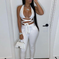 Strap Tube Top Short Vest Slim Fit Women's Cropped Top