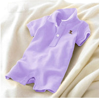 POLO lapel baby one-piece romper