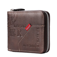 European And American Mens Vintage Bi-Fold Wallet