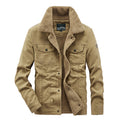 Men's Plus Size Cotton Multi-pocket Thermal Jacket