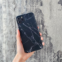 Cold wind anti-fall marble pattern mobile phone case