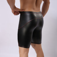 Patent leather men's 5 minute pants