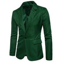 Solid Color Single Row One Button Casual Foreign Trade Men's Small Suit