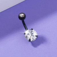 Women's Retro Zircon Belly Button Ring