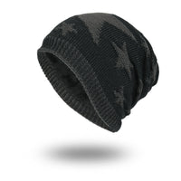 Men's Warm Pentagram Pullover Knitted Wool Hat