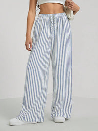 Waist-cinched Versatile Elegant Pleated Casual Pants