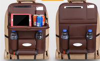 Car seat storage bag multi-function car dining table and chair back storage bag backrest hanging bag car interior decoration supplies