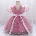Children's Dress Princess Dress Embroidered Mesh Puffy One Year Old Celebration