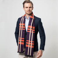 Classic vertical striped plaid casual collar