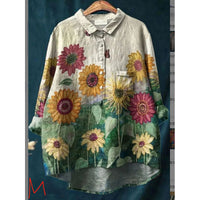 Animal Print Hawaiian Long Sleeve Shirt