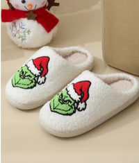 Family Cartoon Plush Slippers For Women