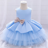 Mesh puffy princess cake dress