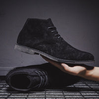 Men's Suede Pointed Martin Boots