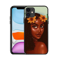 Compatible with Apple, Suitable for iPhoneX black girl phone case