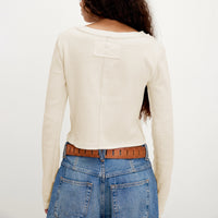 Y2g Pure Hot Girl V-neck Shoulder Slim-fit Long Sleeve