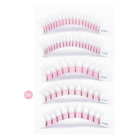 Long-stemmed and hairy eyelashes