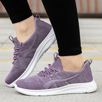 Old Travel Walking Shoes Fly-knit Sneakers Soft Bottom Non-slip