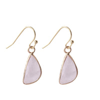 European And American Natural Stone Earrings Cut Semicircle Obtuse Angle