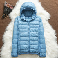Lightweight Down Jacket Women's Hooded Short Slim-fit Lightweight Jacket