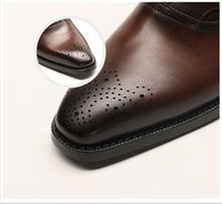 Cow Hair Rivet Trend Men's Shoes Martin Boots