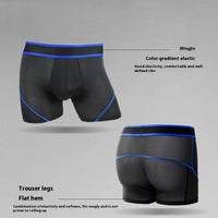 Ice Silk Long Men's Running Lengthened Anti-wear Leg Boxers