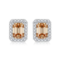 Women's Moissanite Emerald Cut Earrings