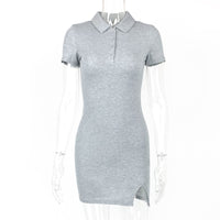 Summer New Style Fashionable Tight-Fitting Collarless Dress