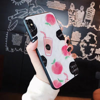 Three-dimensional orange wave point phone case