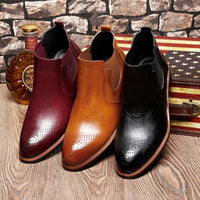 Fashion Retro Carved Warmth Men's Martin Boots