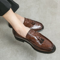 Personalized Tassel Pointed Toe New Fashion Leather Casual Shoes