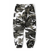 Camouflage overalls shrink feet web celebrity god pants street dance powder camouflage BF wind