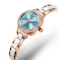 Oulishi Womens Watch With A Ceramic Strap A Versatile Quartz Timepiece