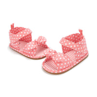 Dot Bow Rubber Sole Toddler Shoes