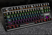 Punk Color Matching Wired Mechanical Keyboard