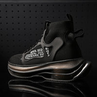 High Top Trend Men's Shoes Korean Version Sports Flying Woven