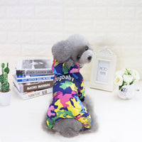 Autumn winter camouflage four legged clothes