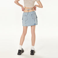 Women's American Retro Hot Girl Denim Skirt