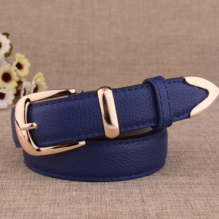 Women's Paint Alloy Buckle Pant Belt