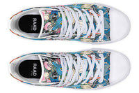 Printed Couple High Top Canvas Shoes