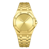 Simple  Smooth-surface  Octagonal   Waterproof Quartz Mens Watch
